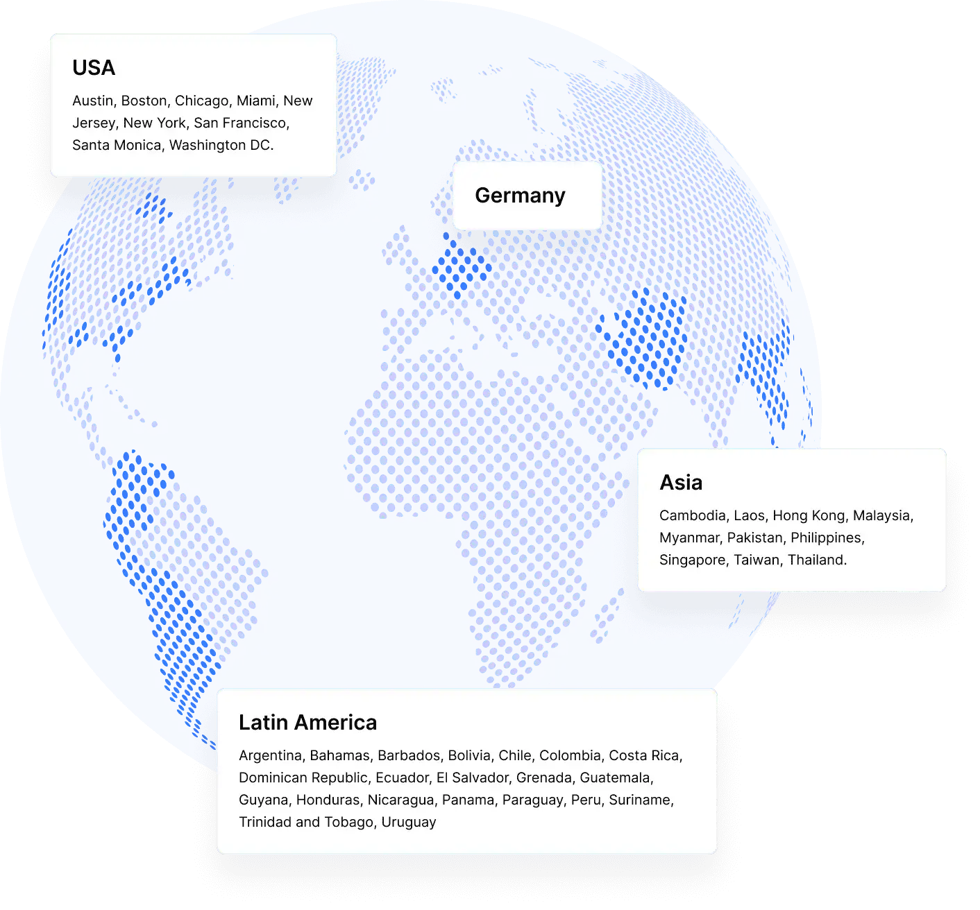 Global map of the world